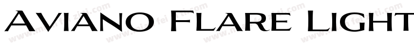 Aviano Flare Light字体转换